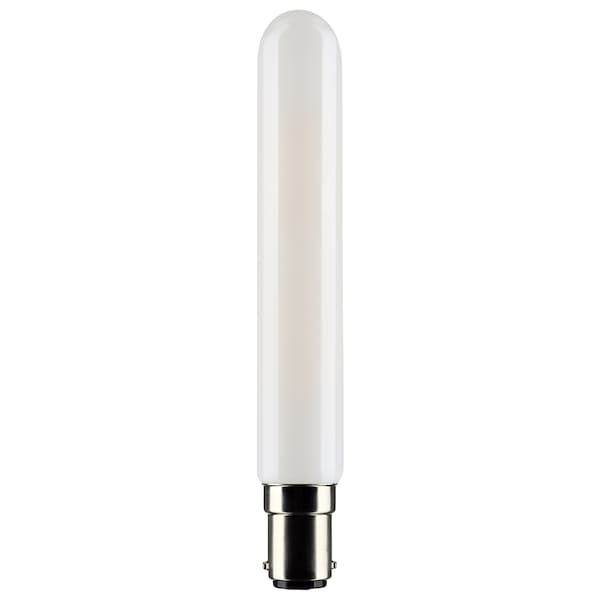 Satco 4 Watt T6.5 LED, Frosted, Double Contact Bayonet Base, 4000K, 360 Lumens, 120 Volt S21377 - main